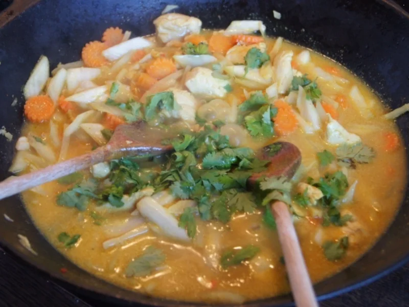 Hähnchenbrustfilet-Gemüse-Wok mit Kokosmilchreis - Rezept - Bild Nr. 1923