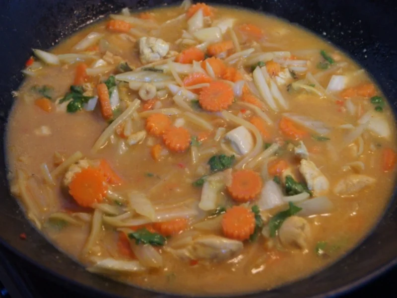 Hähnchenbrustfilet-Gemüse-Wok mit Kokosmilchreis - Rezept - Bild Nr. 1924