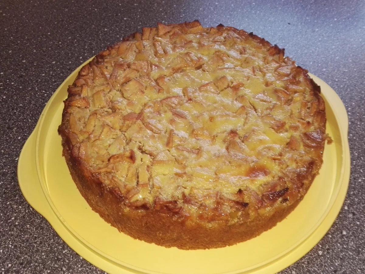 Veganer Nussiger Apfelkuchen mit Quarkguss - Rezept - Bild Nr. 2