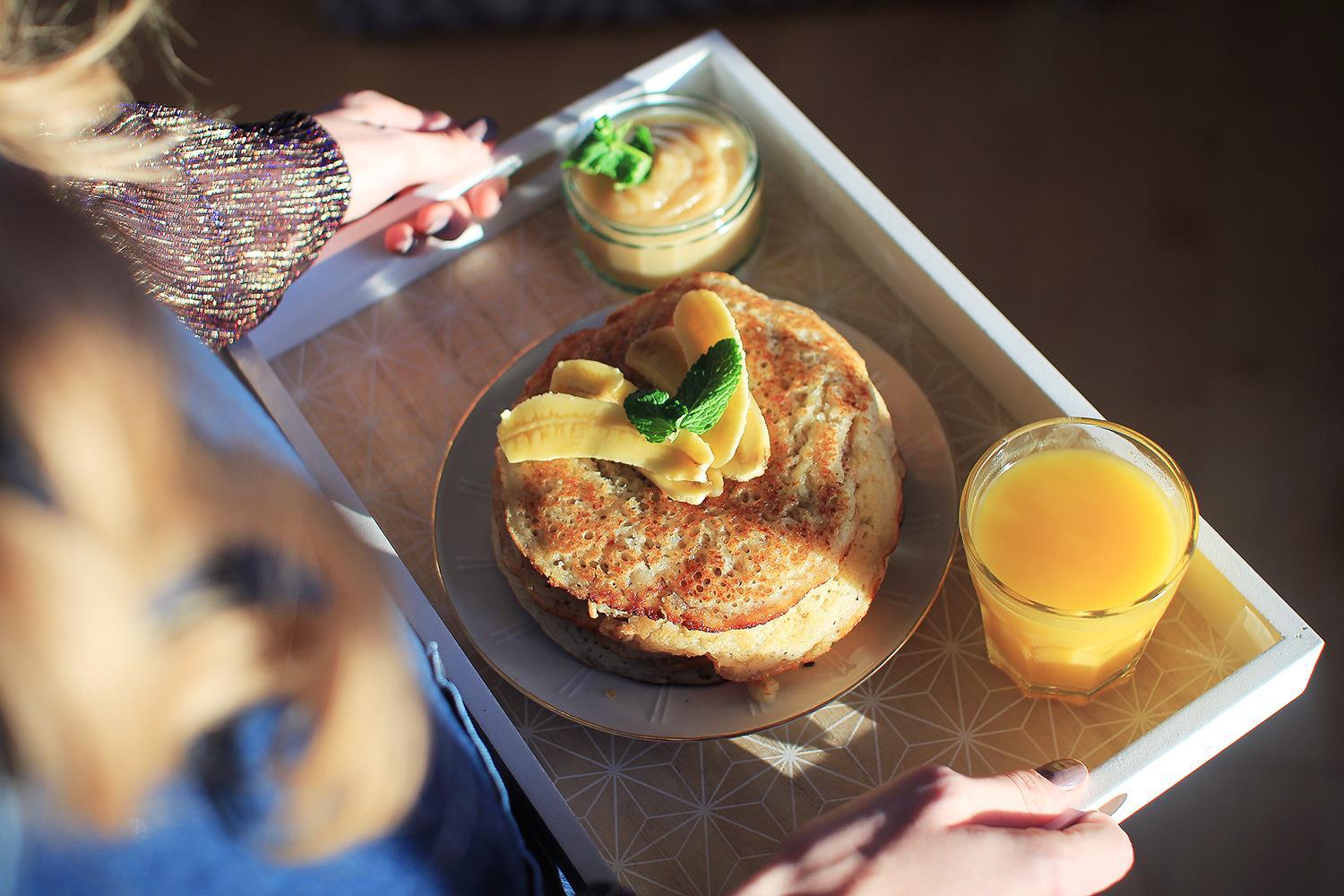 Einfache und schnelle vegane Pancakes - Rezept Eingereicht von ItsAlix