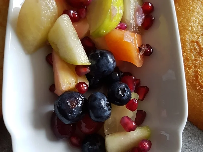 Eierkuchentorte ist ein Blitz Stapelkuchen mit Obst - Rezept - Bild Nr. 1910