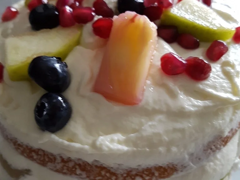 Eierkuchentorte ist ein Blitz Stapelkuchen mit Obst - Rezept - Bild Nr. 1919