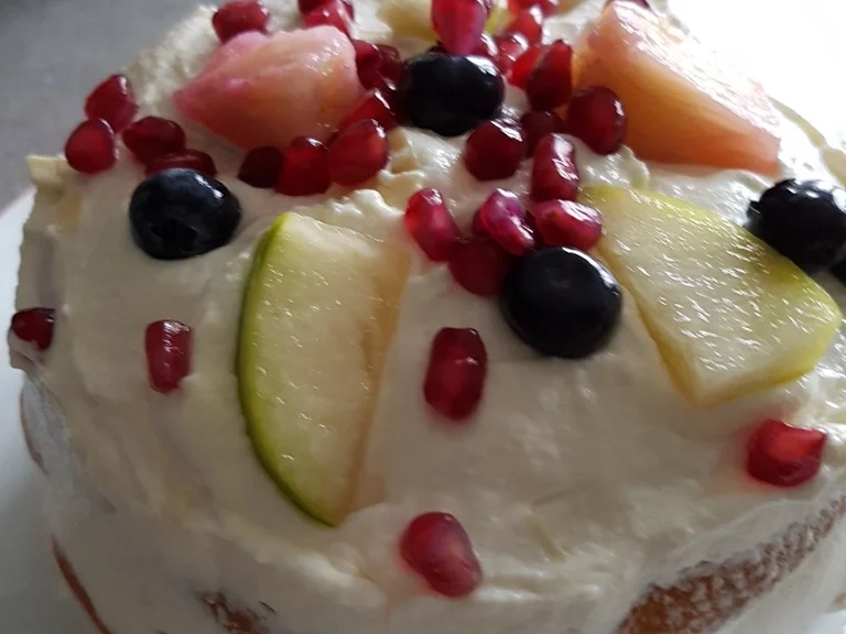 Eierkuchentorte ist ein Blitz Stapelkuchen mit Obst - Rezept - Bild Nr. 1920