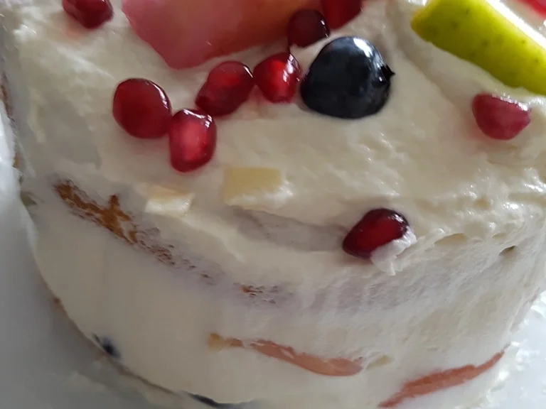 Eierkuchentorte ist ein Blitz Stapelkuchen mit Obst - Rezept - Bild Nr. 1921