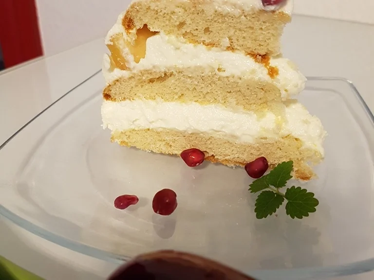 Eierkuchentorte ist ein Blitz Stapelkuchen mit Obst - Rezept - Bild Nr. 1910