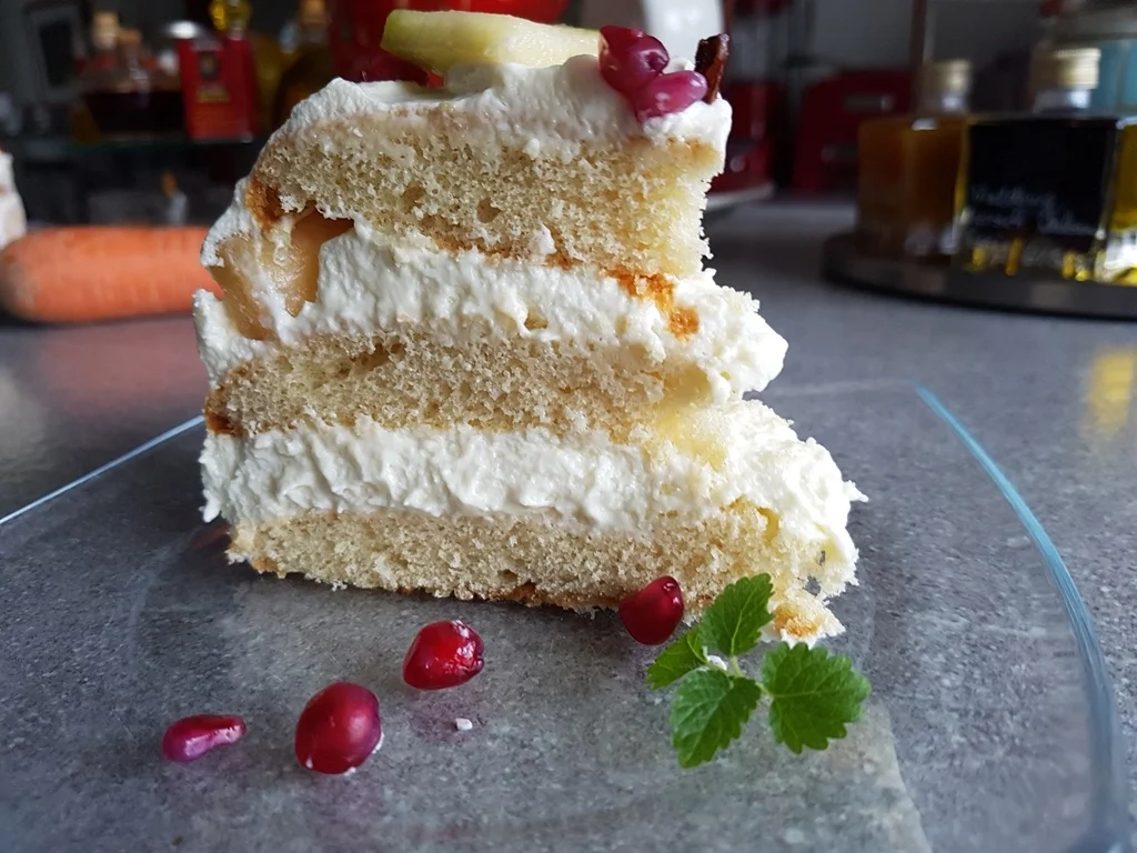 Eierkuchentorte ist ein Blitz Stapelkuchen mit Obst - Rezept - Bild Nr. 1911