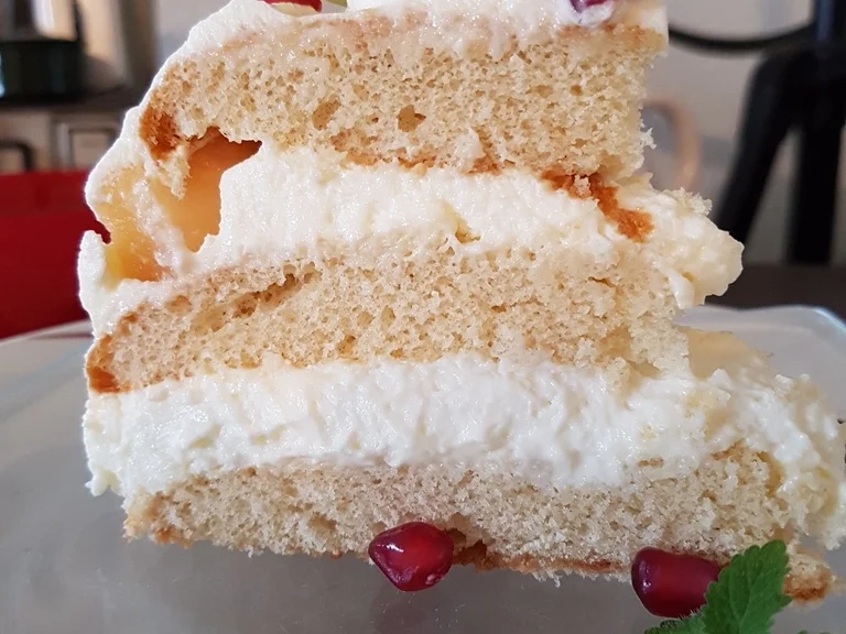 Eierkuchentorte ist ein Blitz Stapelkuchen mit Obst - Rezept - Bild Nr. 1917