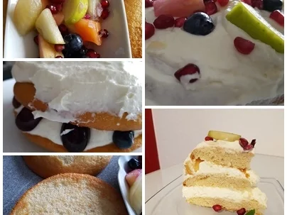 Eierkuchentorte ist ein Blitz Stapelkuchen mit Obst - Rezept - Bild Nr. 1923