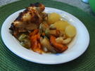 Mais-Hähnchen auf Gemüse - Rezept - Bild Nr. 1932