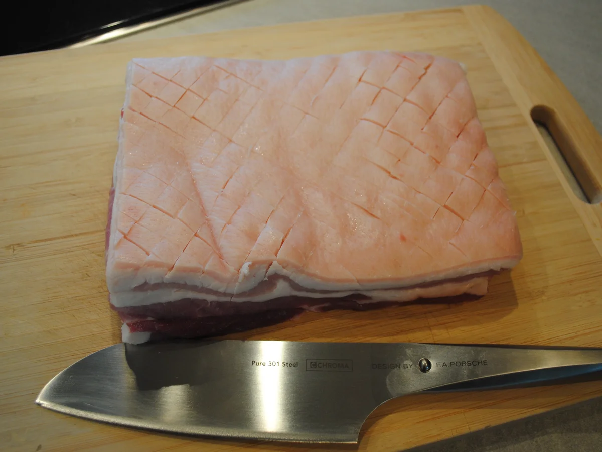 Rezept: Sous vide gegarter Schweinebauch vom Duke of Berkshire Bild Nr. 1935 Sous vide gegarter Schweinebauch vom Duke of Berkshire - Rezept - Bild Nr. 1935