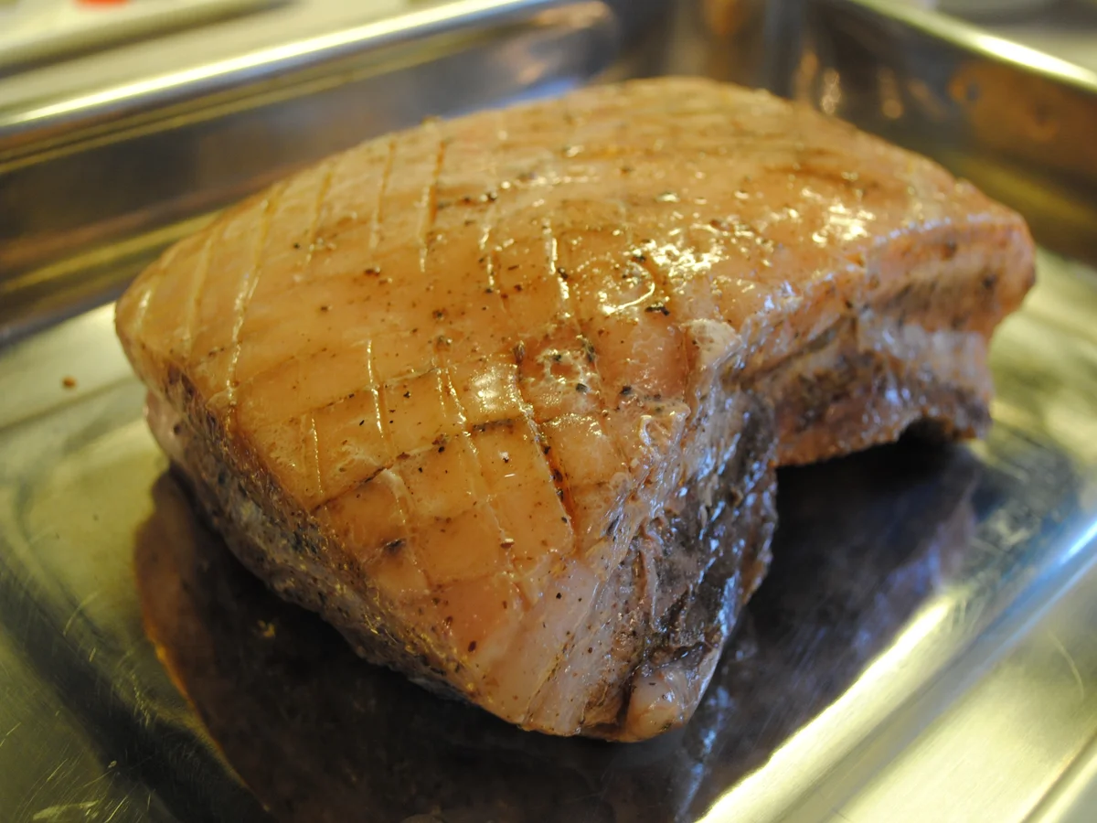Rezept: Sous vide gegarter Schweinebauch vom Duke of Berkshire Bild Nr. 1945 Sous vide gegarter Schweinebauch vom Duke of Berkshire - Rezept - Bild Nr. 1945