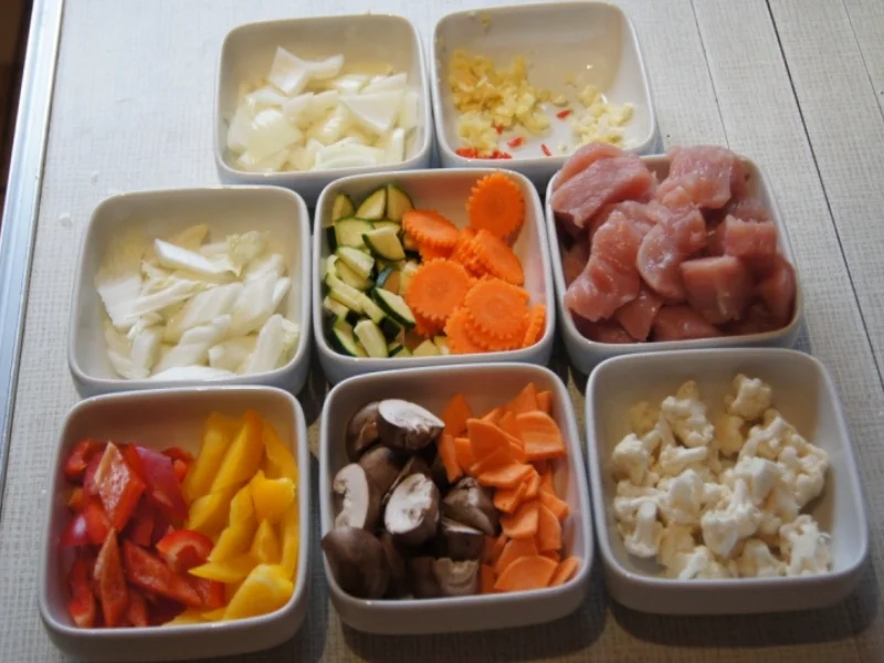 Putenbrust mit 9 Gemüsearten - Rezept - Bild Nr. 1943