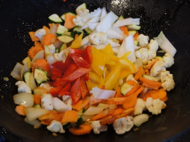 Putenbrust mit 9 Gemüsearten - Rezept - Bild Nr. 1951