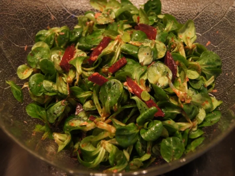 Feldsalat mit Rote Bete - Rezept - Bild Nr. 1944