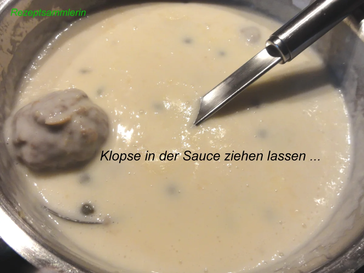 Rezept: Fleisch: KÖNIGSBERGER KLOPSE Bild Nr. 1951 Fleisch: KÖNIGSBERGER KLOPSE - Rezept - Bild Nr. 1951