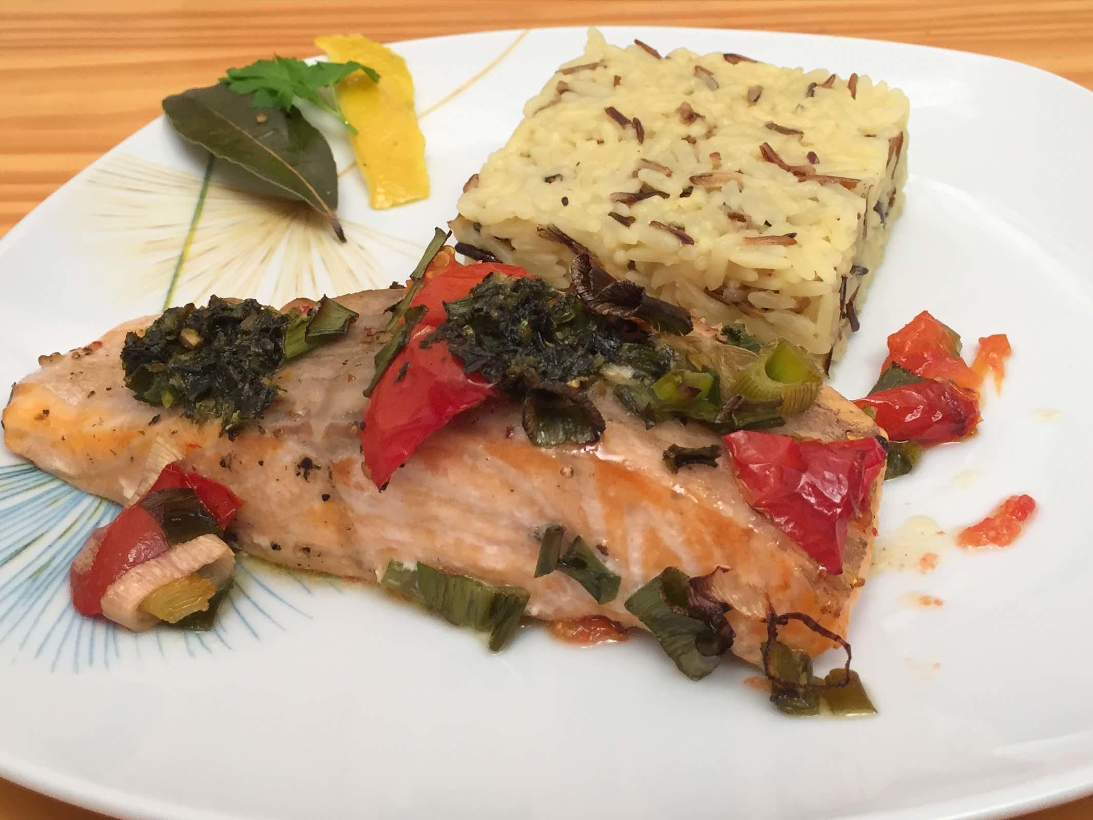 Bilder für Lovely Lachs mit stinksaurem Reis - Rezept