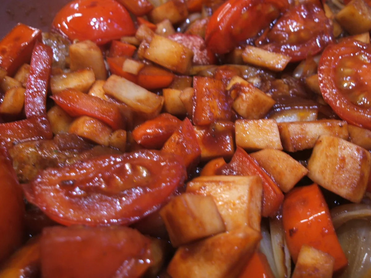 Wild: Wildschweingulasch aus dem Römertopf - Rezept - Bild Nr. 1964