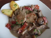 Schweinefilet-Pilz-Ragout mit Ofenkartoffeln - Rezept - Bild Nr. 1960