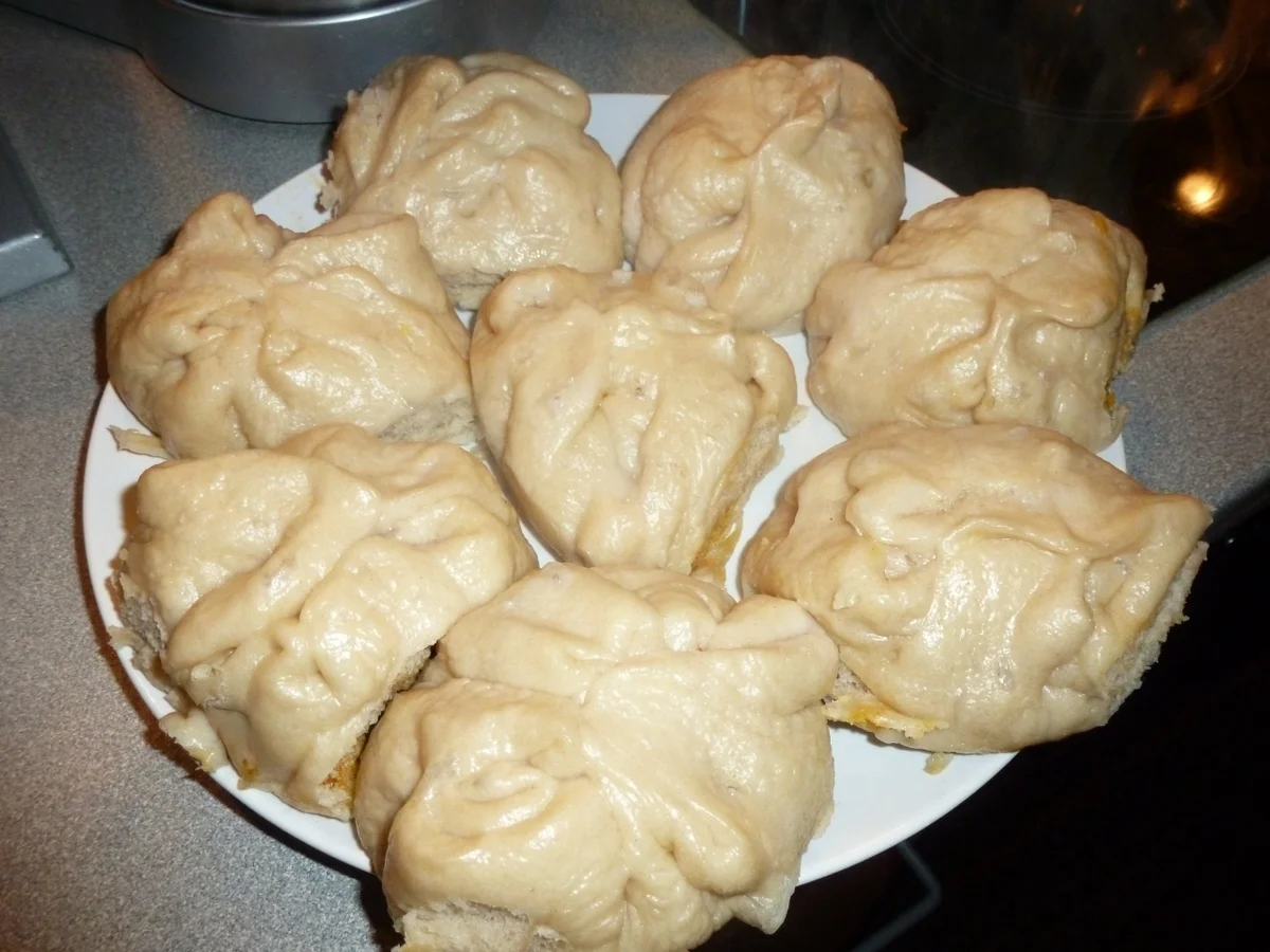 Baozi gefüllt mit Hähnchen & scharfem Chinakohl - Rezept - Bild Nr. 1991