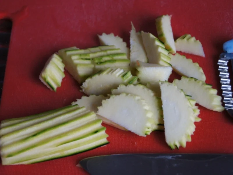 Rezept: Hähnchenbrustfiletcurry mit Gemüse und Süßkartoffelstampf Bild Nr. 2008 Hähnchenbrustfiletcurry mit Gemüse und Süßkartoffelstampf - Rezept - Bild Nr. 2008