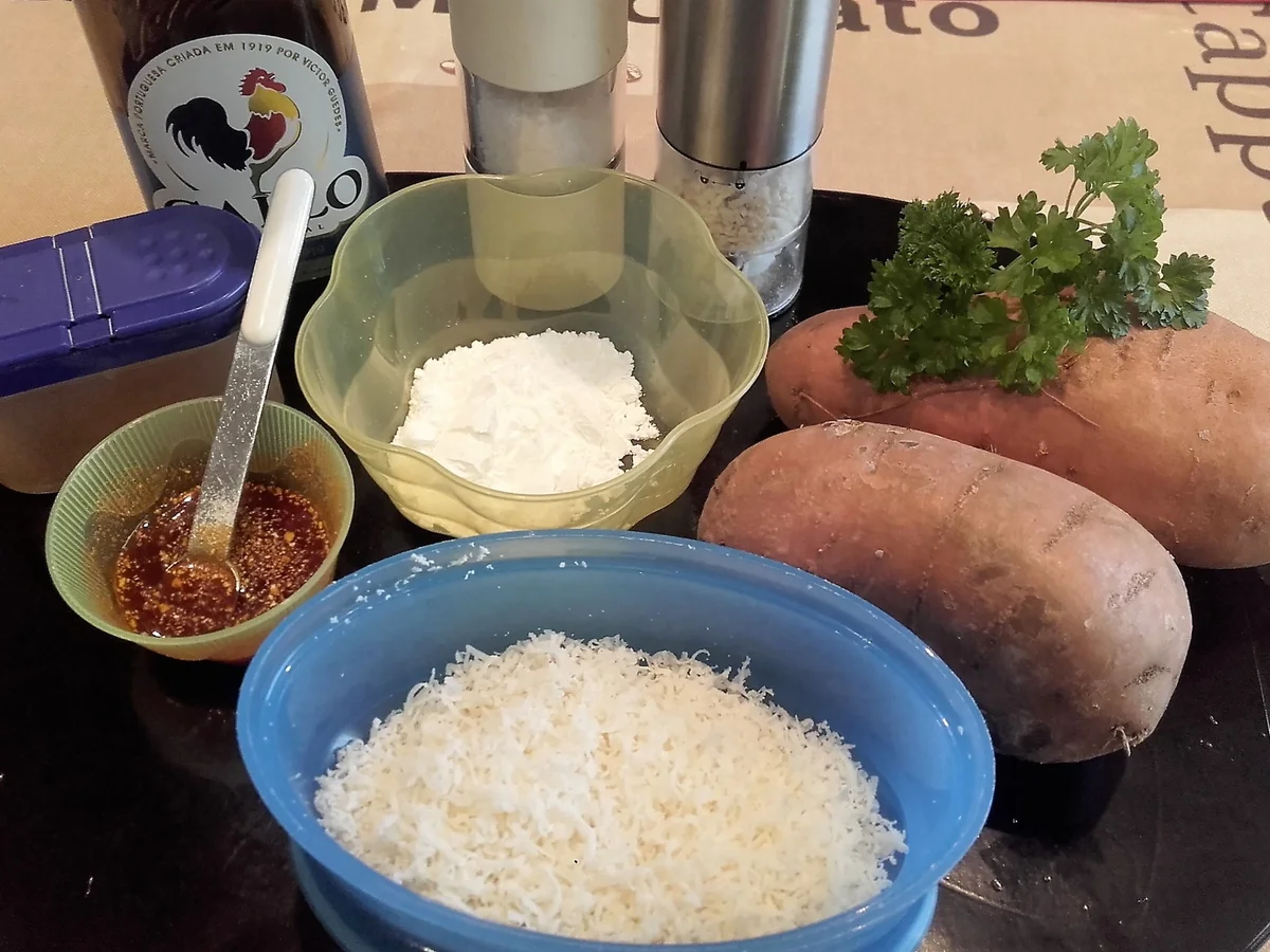 Rezept: Gebackene Süßkartoffelspalten Bild Nr. 2007 Gebackene Süßkartoffelspalten - Rezept - Bild Nr. 2007