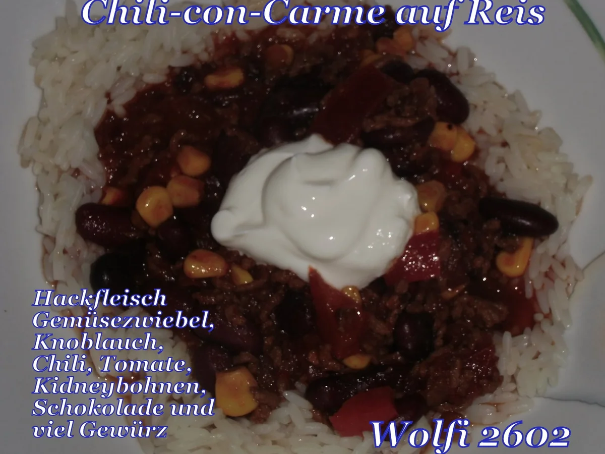 Rezept: (Rind) Chili con Carne Zauberhaft Bild Nr. 2 (Rind) Chili con Carne Zauberhaft - Rezept - Bild Nr. 2
