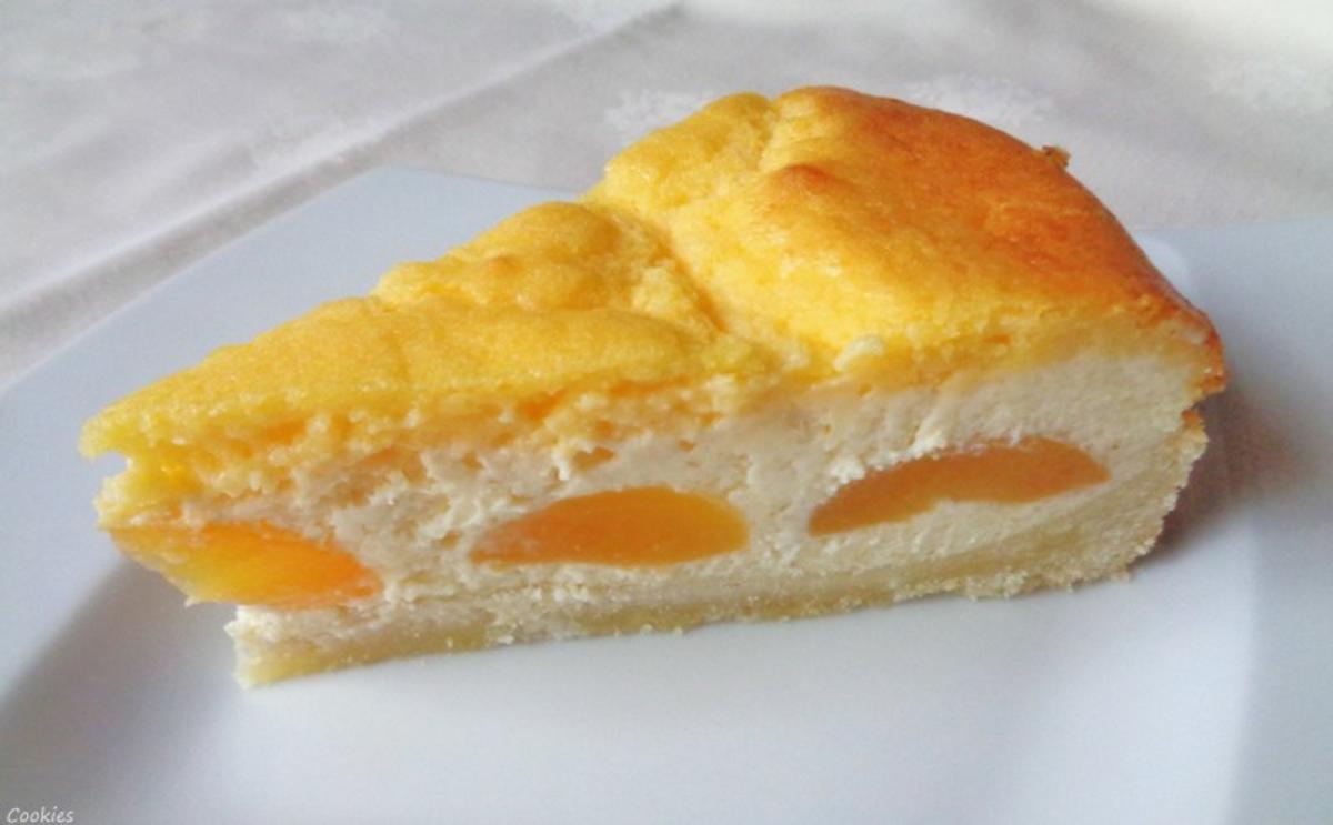 Bilder für Aprikosen - Käse - Kuchen mit Eierschecke ... - Rezept