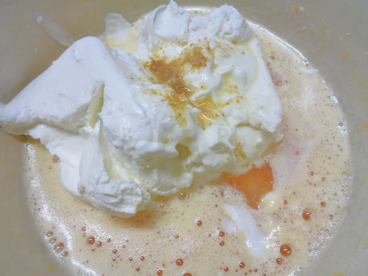 Rezept: Aprikosen - Käse - Kuchen mit Eierschecke ... Bild Nr. 2065 Aprikosen - Käse - Kuchen mit Eierschecke ... - Rezept - Bild Nr. 2065