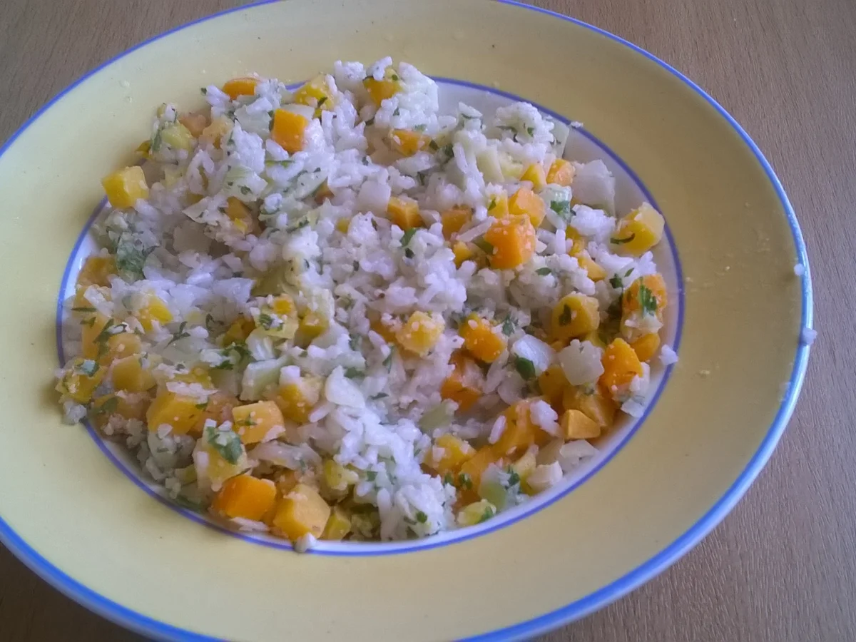 Reis mit Kürbis und Kräutern (vegan) - Rezept - Bild Nr. 2