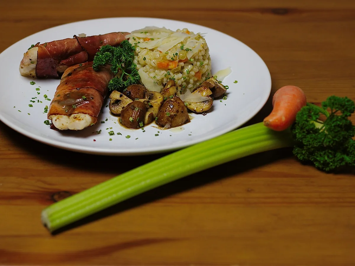 Hähnchen-Saltim bocca mit Graupenrisotto - Rezept - Bild Nr. 2059