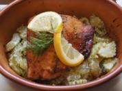 Wildlachsfilet auf geschmorter Gurke - Rezept - Bild Nr. 2070