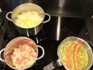 Salzbohnenkartoffelpüree mit Cabanossi und Spiegelei - Rezept - Bild Nr. 2074
