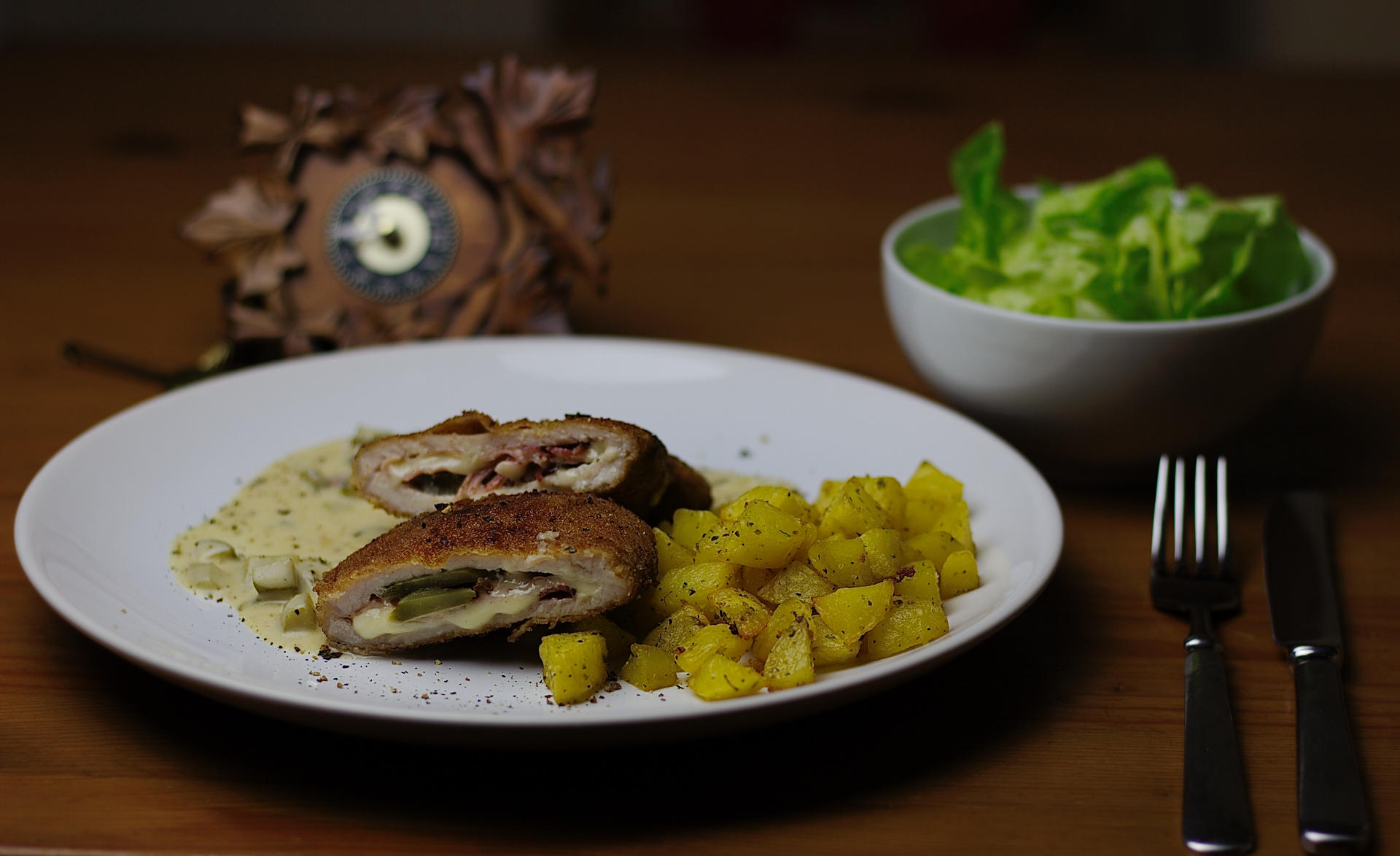 Bilder für Schwarzwald - Cordon bleu mit Senfsoße - Rezept