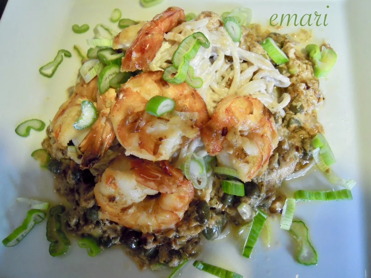 Rezept: Garnelen mit Zitronenpasta und Kapernsauce Bild Nr. 2081 Garnelen mit Zitronenpasta und Kapernsauce - Rezept - Bild Nr. 2081