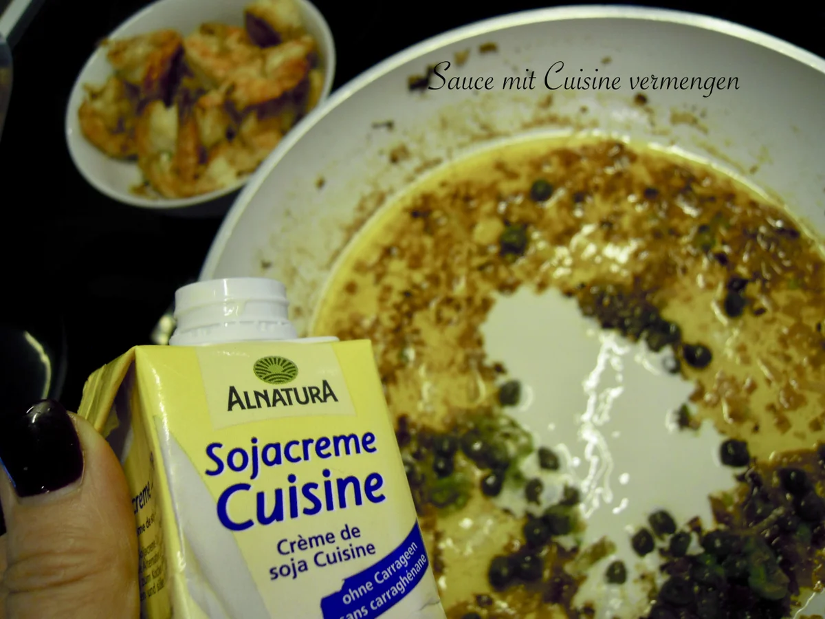 Rezept: Garnelen mit Zitronenpasta und Kapernsauce Bild Nr. 2091 Garnelen mit Zitronenpasta und Kapernsauce - Rezept - Bild Nr. 2091