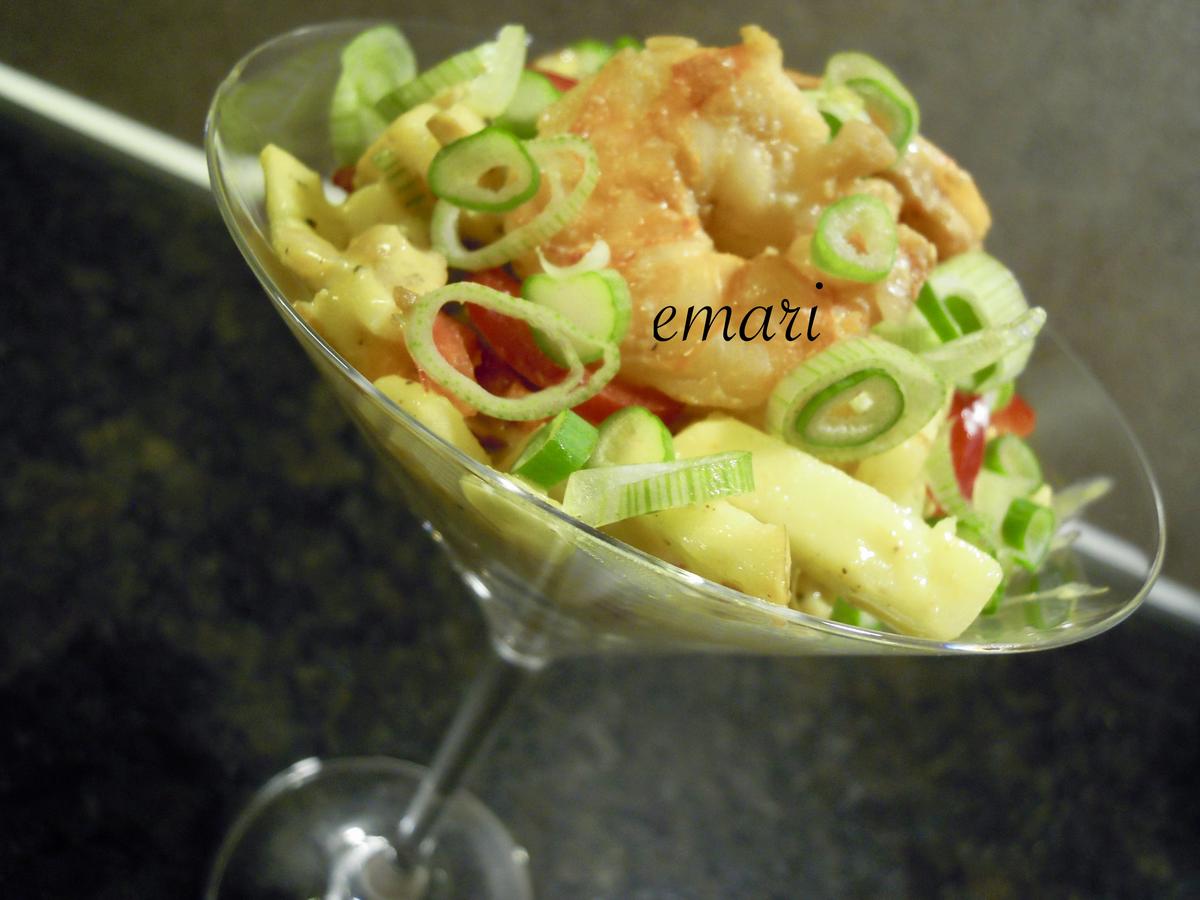 Garnelen Salat in pikanter Curry Sauce - Rezept - Bild Nr. 2081