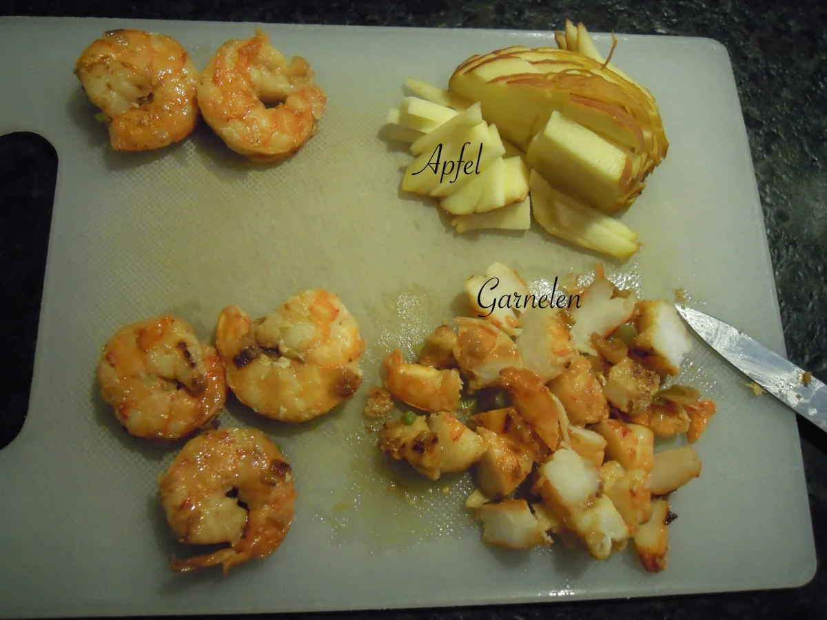 Garnelen Salat in pikanter Curry Sauce - Rezept - Bild Nr. 2082