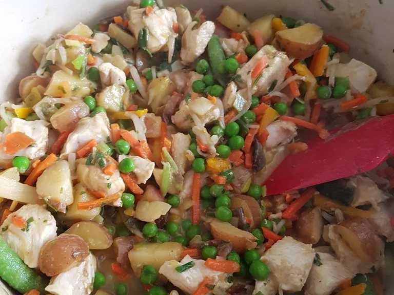 Hähnchenbrust in Gemüsemix à la Biggi - Rezept - Bild Nr. 2086