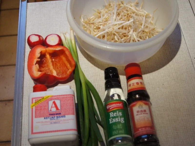 Mungobohnensprossensalat - Rezept - Bild Nr. 3