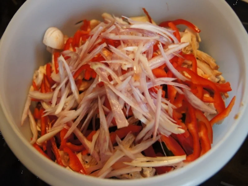 Bunter Salat mit Asia-Dressing - Rezept - Bild Nr. 2092