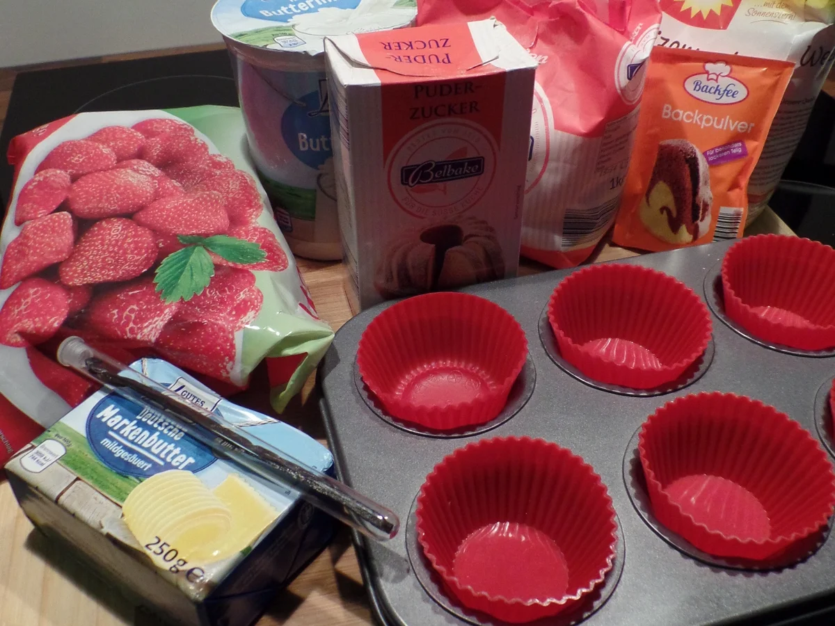 Mini-Muffins mit Erdbeersoße - Rezept - Bild Nr. 2085