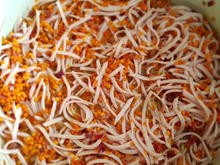 Rezept: Lauwarmer roter Linsensalat Bild Nr. 2086 Lauwarmer roter Linsensalat - Rezept - Bild Nr. 2086