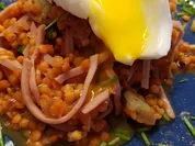 Lauwarmer roter Linsensalat - Rezept - Bild Nr. 2