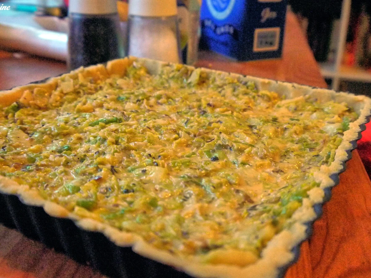 Rezept: Tarte mit gebratenem Rosenkohl Bild Nr. 2110 Tarte mit gebratenem Rosenkohl - Rezept - Bild Nr. 2110