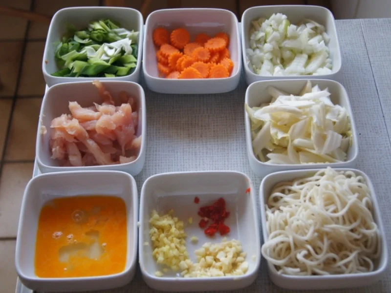 Rezept: Bami Goreng mit Hähnchenbrustfilet Bild Nr. 2093 Bami Goreng mit Hähnchenbrustfilet - Rezept - Bild Nr. 2093