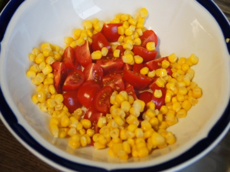 Gemischter Salat mit Soja-Essig-Dressing und Party Garnelen - Rezept - Bild Nr. 2114