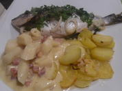 Ofen-Dorade mit Knoblauch-Kartoffeln und Rahm-Schwarzwurzeln - Rezept - Bild Nr. 2