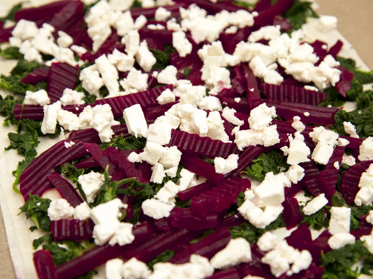 Spinat-Rote Beete Strudel mit Ziegenkäse - Rezept - Bild Nr. 2113