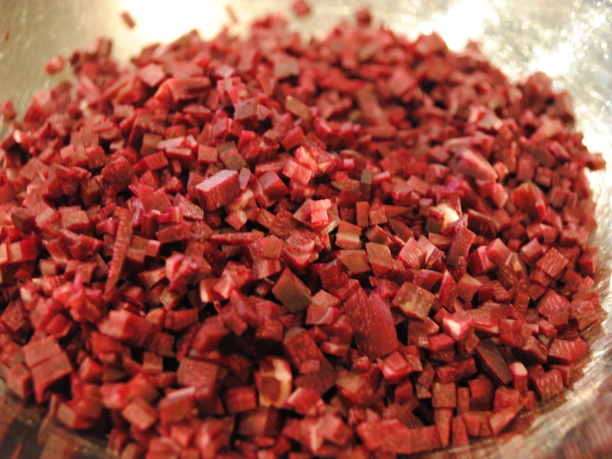 Perlhuhnroulade und lila Risotto - Rezept - Bild Nr. 2117