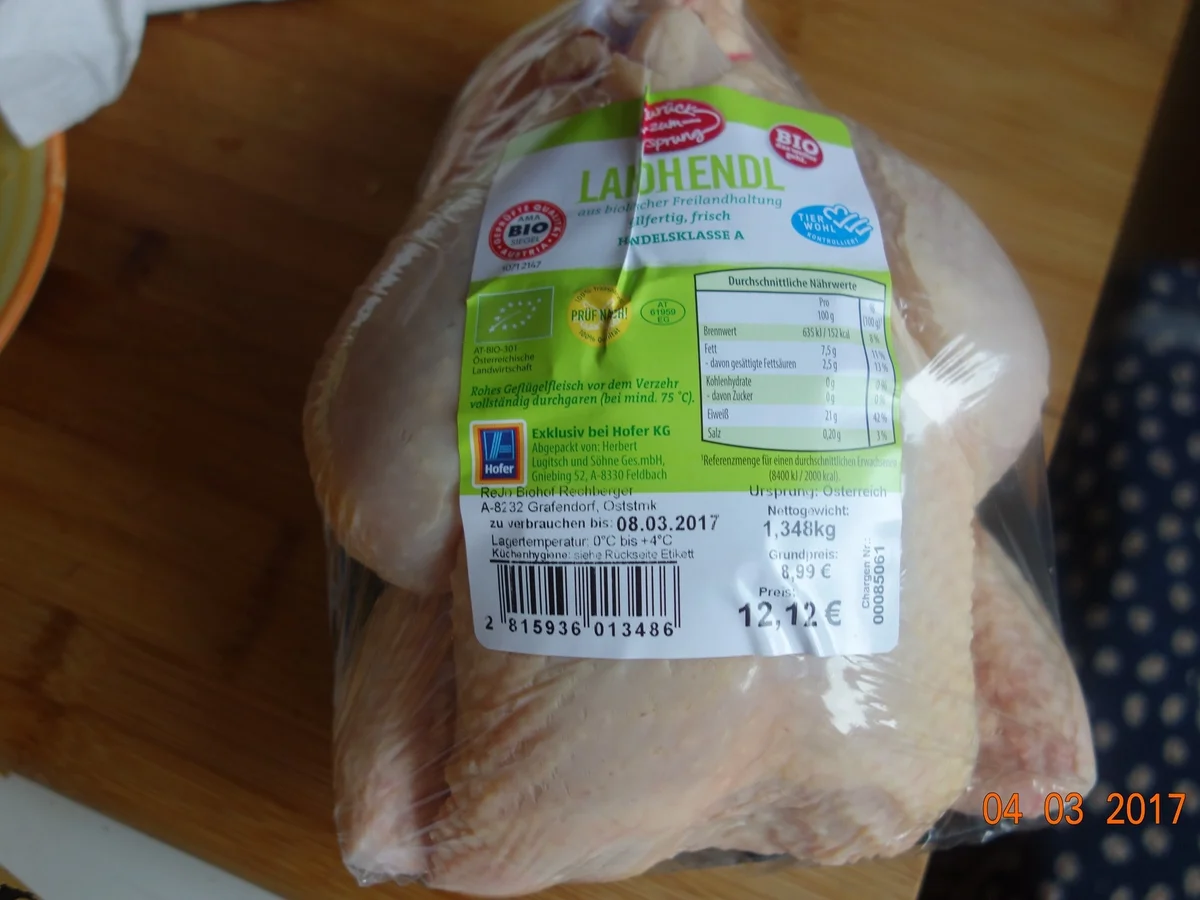 Rezept: Mein RÖMI-HUHN; Bild Nr. 2112 Mein RÖMI-HUHN; - Rezept - Bild Nr. 2112